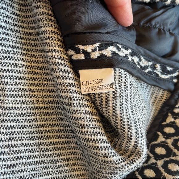 VTG Y2K Suit Jacket Small Black & White Coat IXE - Picture 9 of 12